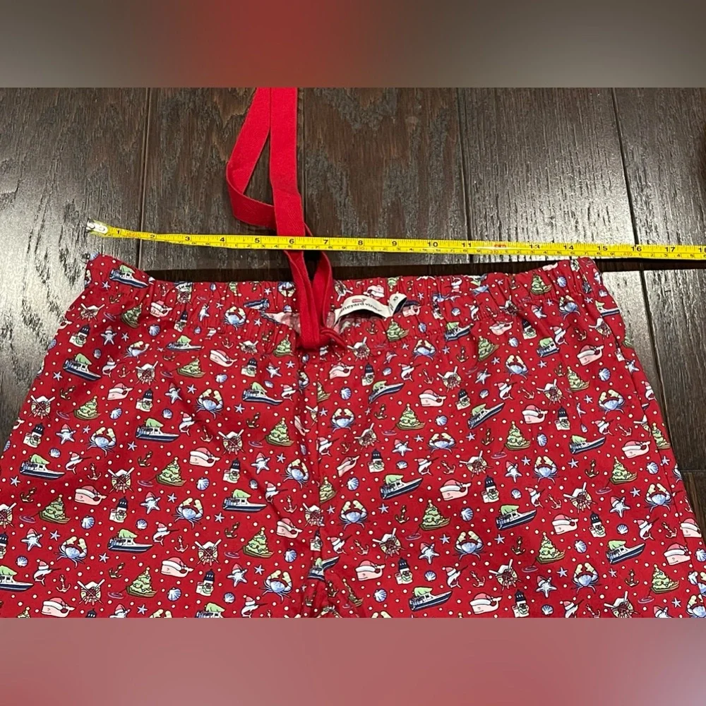 Vineyard Vines Women's Santa Whale Flannel Lounge Pants Size X-Small